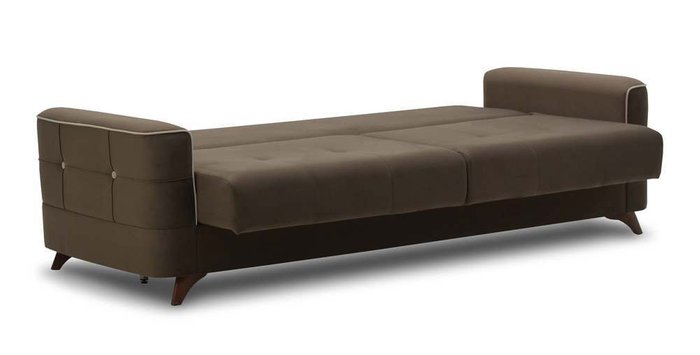 Диван-кровать Сохо коричневого цвета  - купить Прямые диваны по цене 26530.0