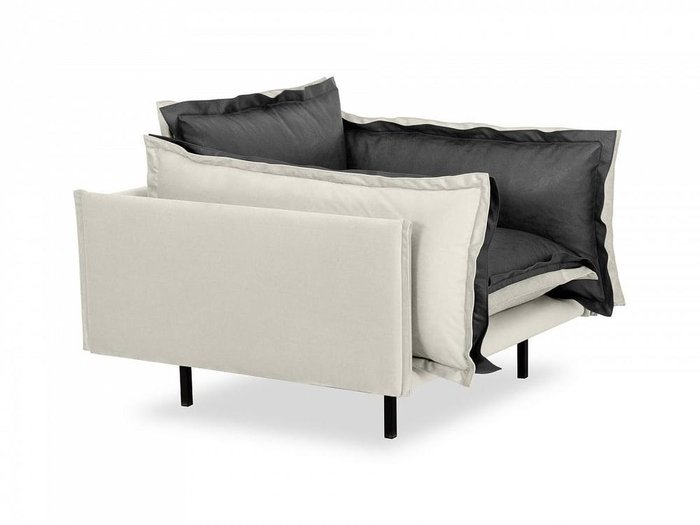 Кресло Barcelona серо-белого цвета - лучшие Интерьерные кресла в INMYROOM