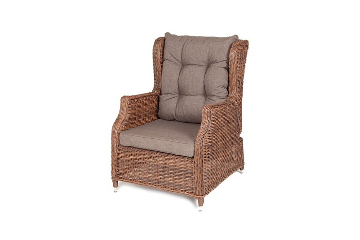 Раскладное кресло Форио коричневого цвета - лучшие Садовые кресла в INMYROOM