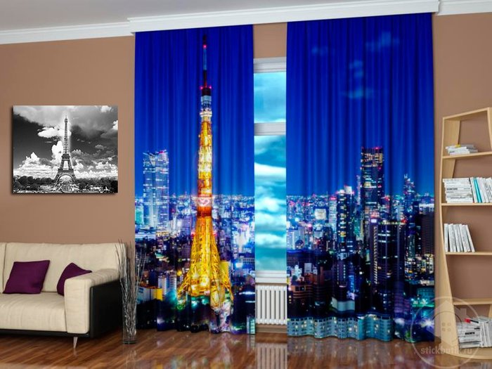 Фотошторы с печатью: Башня - купить Шторы по цене 3990