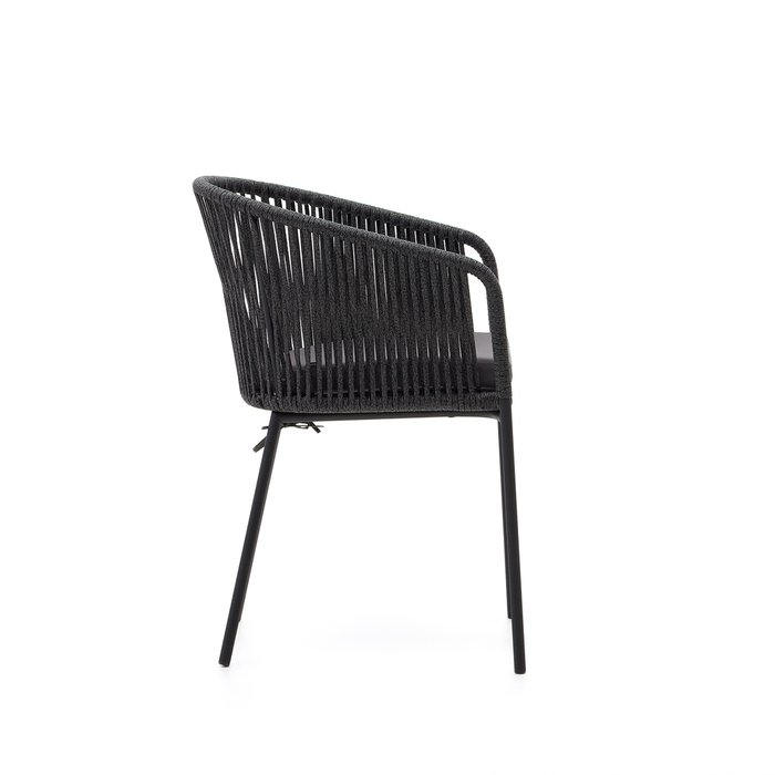 Стул Yanet black черного цвета - лучшие Садовые стулья в INMYROOM