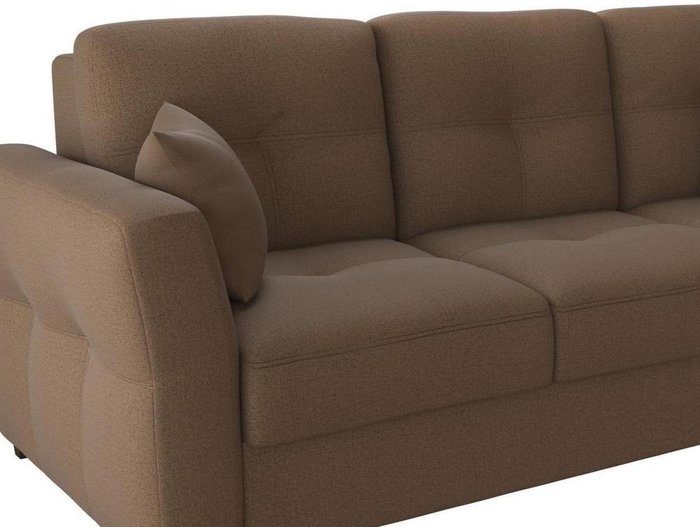 Диван-кровать прямой Манхеттен Light brown коричневого цвета - лучшие Прямые диваны в INMYROOM