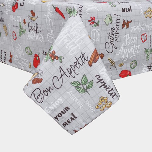 Скатерть декоративная 'Радушная хозяйка' 145х145, рогожка, 100 % хлопок, 'Чили' - купить Скатерти по цене 888