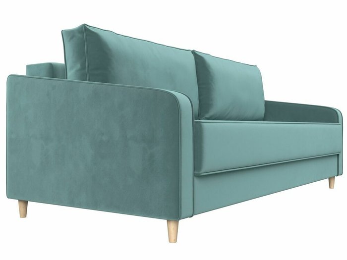 Прямой диван-кровать Варшава бирюзового цвета - лучшие Прямые диваны в INMYROOM