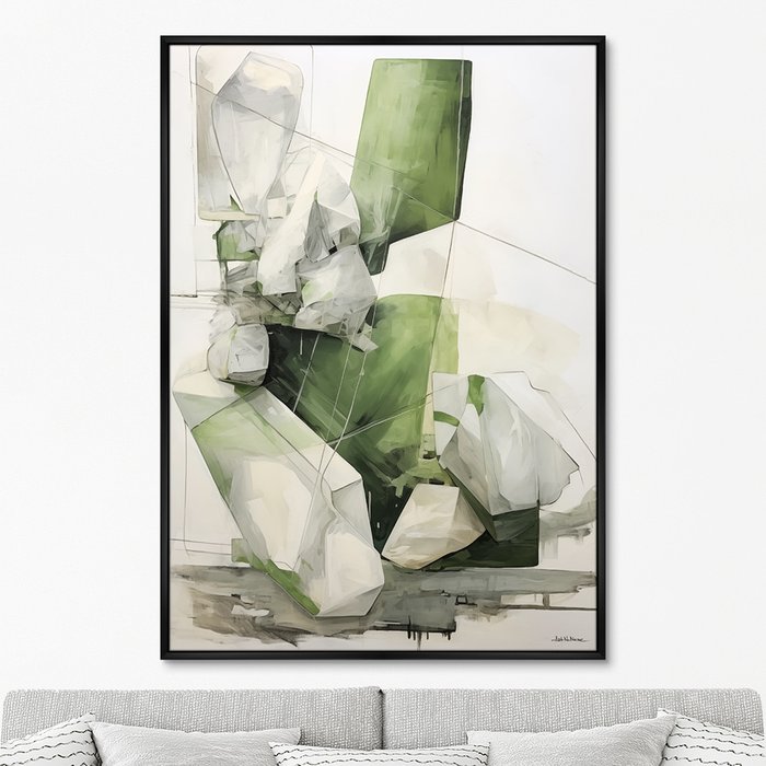 Репродукция картины Space of Emeralds, No 1, 2024г.
