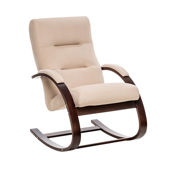 Кресло-качалка Милано светло-бежевого цвета
