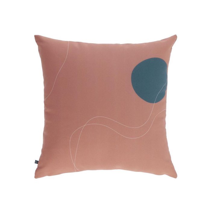 Чехол для подушки Abish с геометрическими фигурами коричневого цвета 45x45