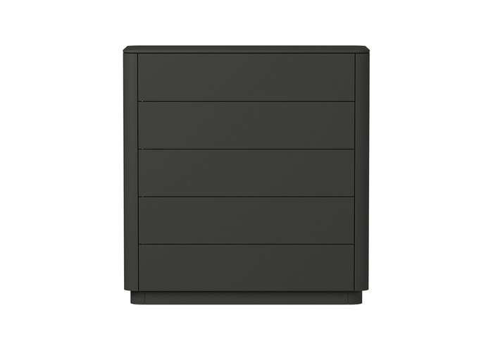 Комод Tammi черного цвета с пятью ящиками - купить Комоды по цене 77900.0