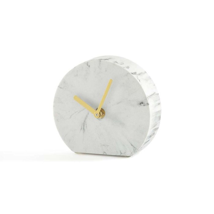 Часы настольные из полимера Bakala белого цвета