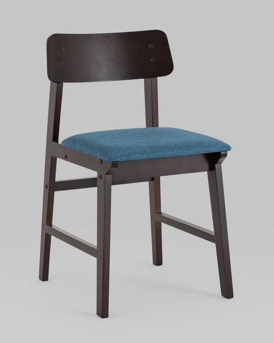 Набор из двух стульев Oden сине-коричневого цвета - купить Обеденные стулья по цене 8990.0