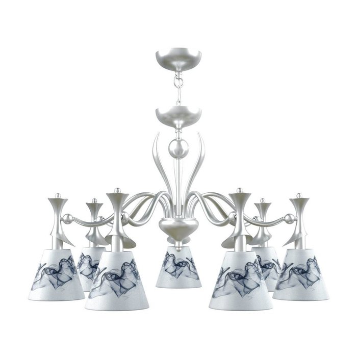 Подвесная люстра Modern с белым абажуром - купить Подвесные люстры по цене 5490.0