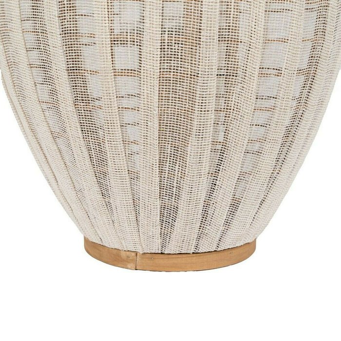 Фонарь Бежевый Натуральный Бамбук Стеклянный 36 x 36 x 56 cm - купить Подсвечники по цене 9974.0