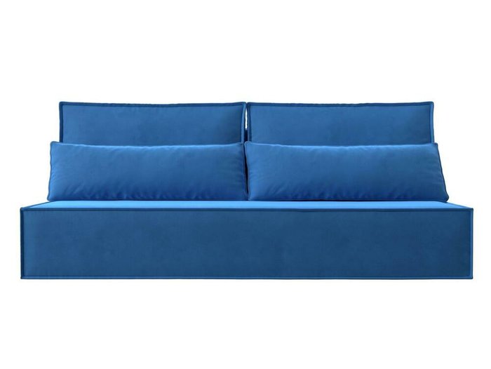 Прямой диван-кровать Фабио Лайт голубого цвета - купить Прямые диваны по цене 26999.0