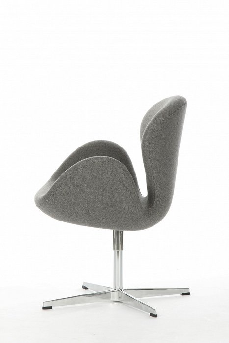 Кресло Swan серого цвета - купить Интерьерные кресла по цене 55105.0