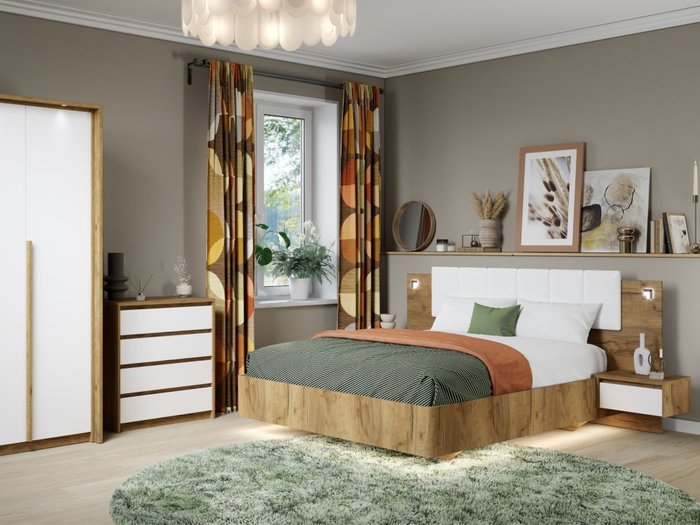 Кровать Мишель 140x200 бежевого цвета - лучшие Кровати для спальни в INMYROOM