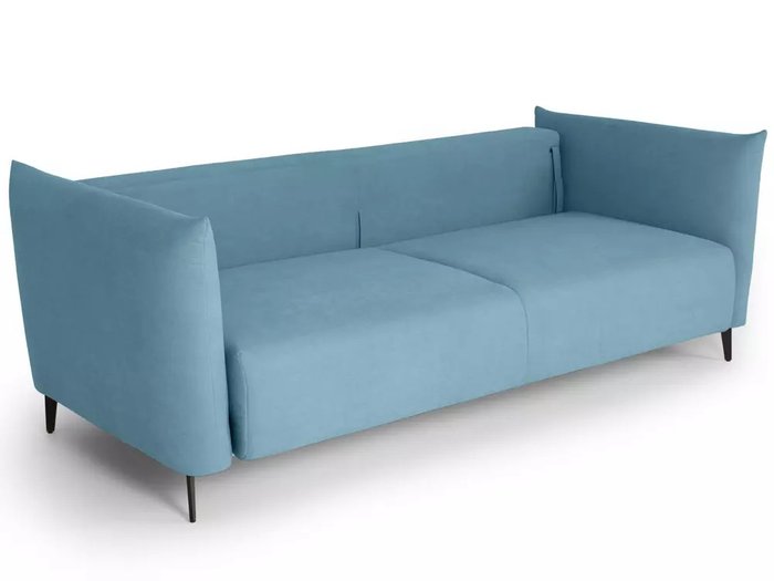 Диван-кровать Menfi голубого цвета с металлическими ножками - лучшие Прямые диваны в INMYROOM