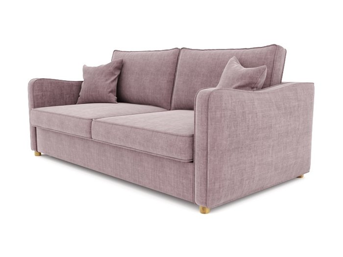 Диван-кровать Мальмо розового цвета - купить Прямые диваны по цене 106700.0