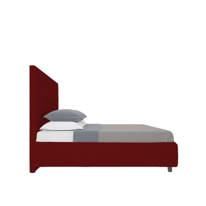 Кровать "Royal Black" Велюр Красный 160х200 - купить Кровати для спальни по цене 102000.0