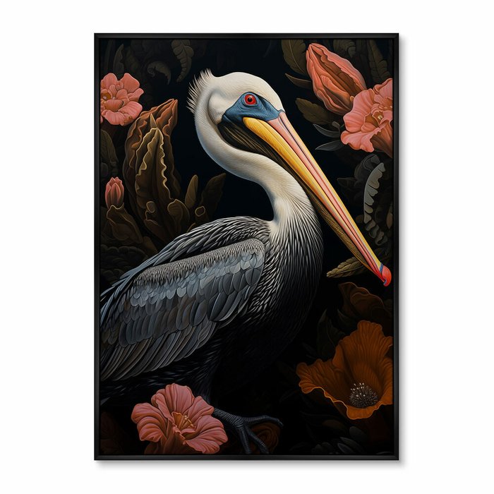 Репродукция картины Beautiful Pelicans, No 1, 2024г.