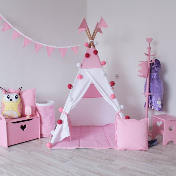 Стеганый игровой коврик Simple Pink   - купить Ковры для детской по цене 1790.0