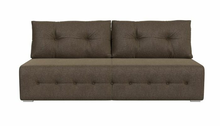 Прямой диван-кровать Лондон коричневого цвета - купить Прямые диваны по цене 30999.0