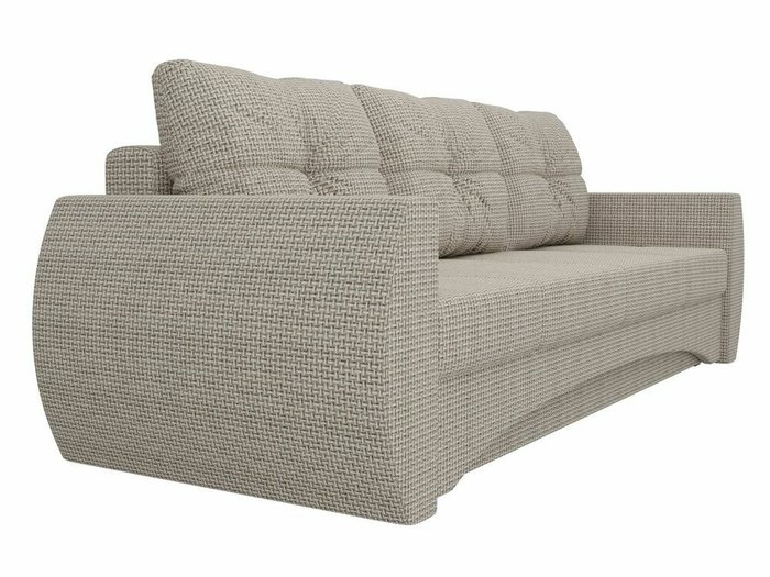 Прямой диван-кровать Сатурн серо-бежевого цвета - лучшие Прямые диваны в INMYROOM