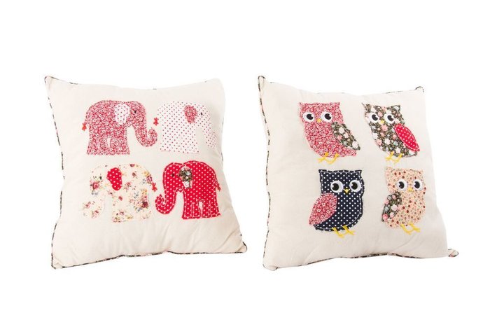 Декоративная подушка Elephant из хлопка и полиэстера  - купить Декоративные подушки по цене 3360.0