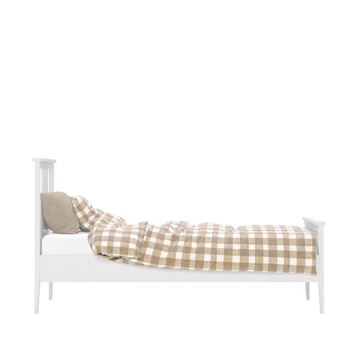 Кровать Мира 90х200 белого цвета с основанием - лучшие Кровати для спальни в INMYROOM