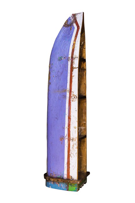 Стеллаж "Тулуз-Лотрек" из старой рыбацкой лодки - купить Стеллажи по цене 96000.0