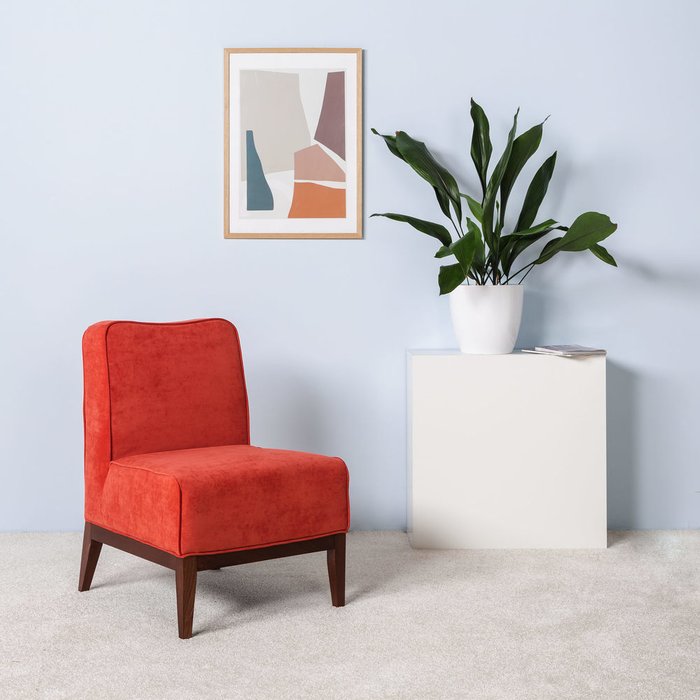 Кресло Giron красного цвета - лучшие Интерьерные кресла в INMYROOM