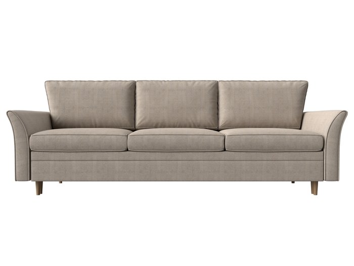 Прямой диван-кровать София темно-бежевого цвета - купить Прямые диваны по цене 55999.0