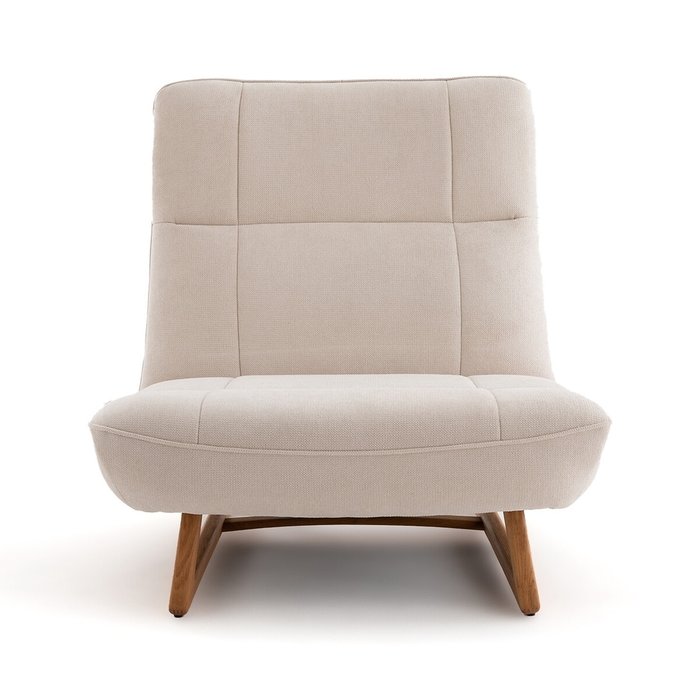 Кресло из дуба и переработанного полиэстера Lafar бежевого цвета - купить Интерьерные кресла по цене 77620.0