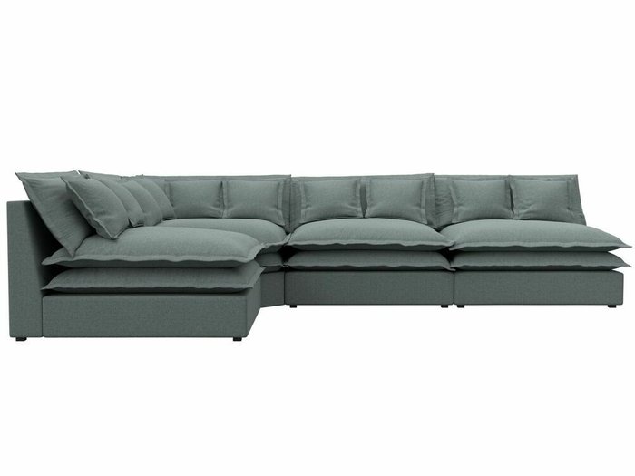 Угловой диван Лига 040 серого цвета левый угол - купить Угловые диваны по цене 91999.0