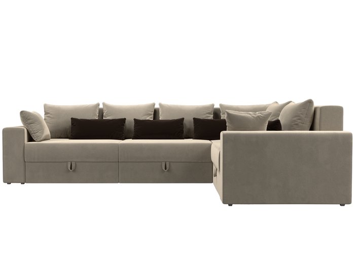 Угловой диван-кровать Мэдисон Long бежево-коричневого цвета - купить Угловые диваны по цене 70990.0