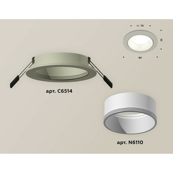 Светильник точечный Ambrella Techno Spot XC6514001 - купить Встраиваемые споты по цене 1404.0