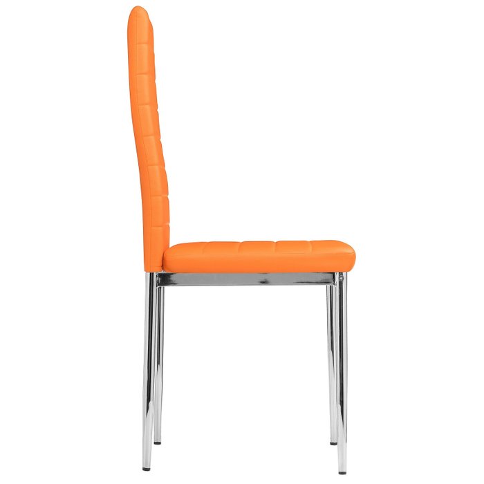 Стул на металлокаркасе оранжевого цвета - лучшие Обеденные стулья в INMYROOM