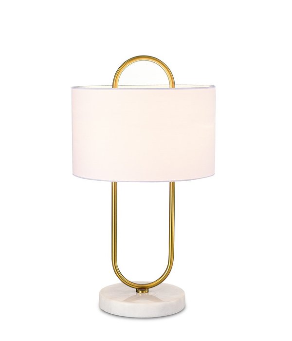 Лампа настольная Palma с белым абажуром - купить Настольные лампы по цене 12990.0