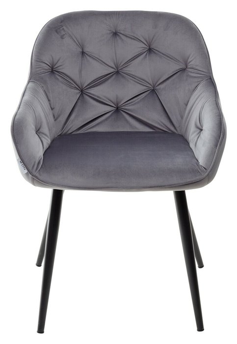 Стул с подлокотниками Breeze серого цвета - лучшие Обеденные стулья в INMYROOM