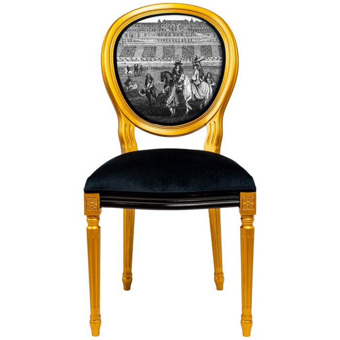Стул Сен-Жермен черно-золотого цвета - купить Обеденные стулья по цене 32000.0