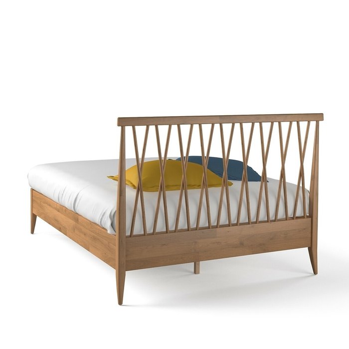Кровать с основанием Quilda 140x190 бежевого цвета - лучшие Кровати для спальни в INMYROOM