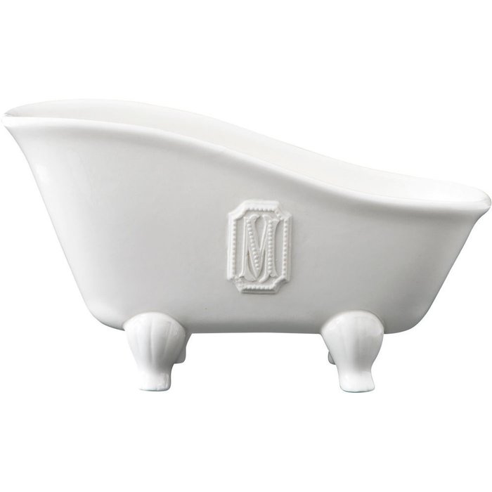 Ванна-мыльница Perle белого цвета