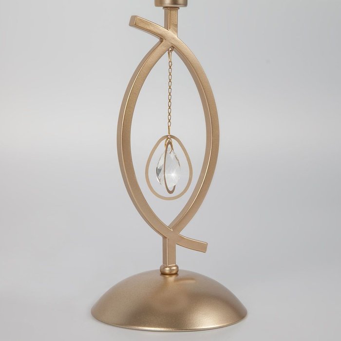 Настольная лампа с абажуром 01066/1 перламутровое золото Salita - лучшие Настольные лампы в INMYROOM