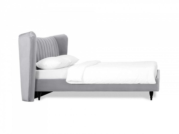Кровать Queen Agata L 160х200 серого цвета - лучшие Кровати для спальни в INMYROOM Кровать Queen Agata L 160х200 серого цвета - лучшие Кровати для спальни в INMYROOM