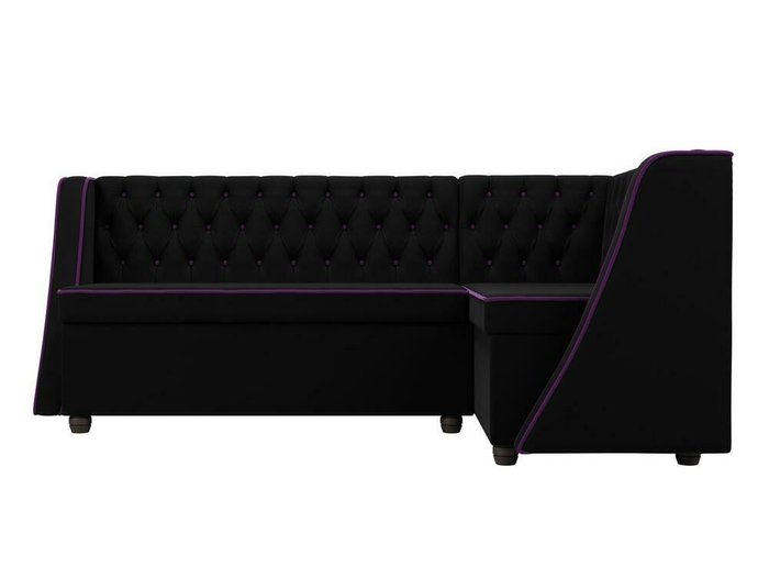 Кухонный угловой диван Лофт черного цвета правый угол - купить Угловые диваны по цене 48999.0