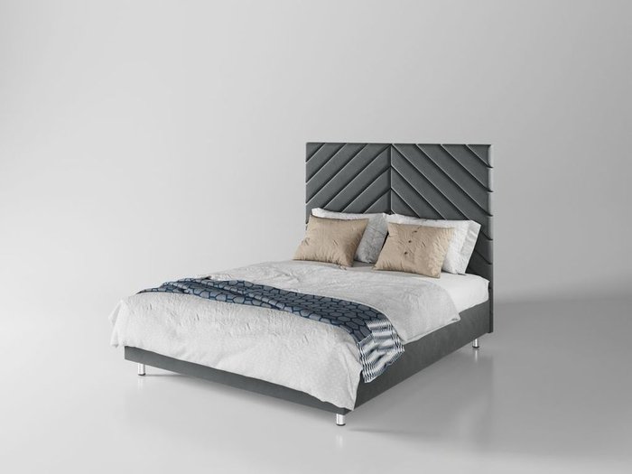 Кровать Мичиган 180х200 графитового цвета  с подъемным механизмом