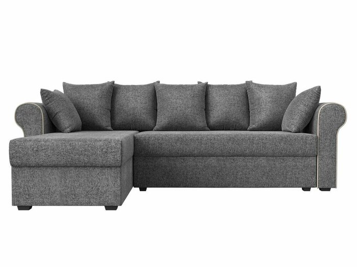 Угловой диван-кровать Рейн серого цвета левый угол - купить Угловые диваны по цене 35999.0