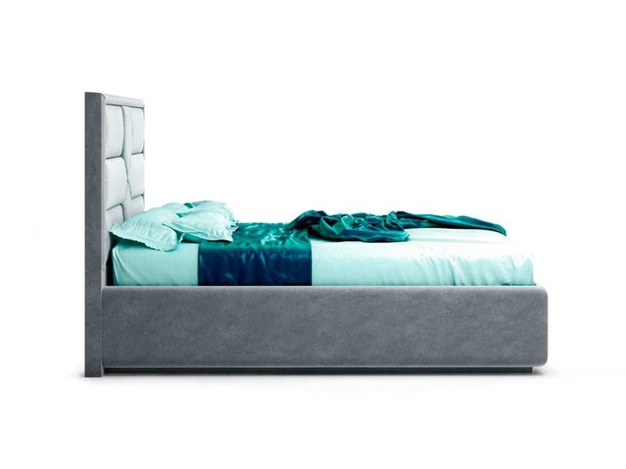 Кровать Prado серого цвета с ортопедическим основанием 160х200 - лучшие Кровати для спальни в INMYROOM