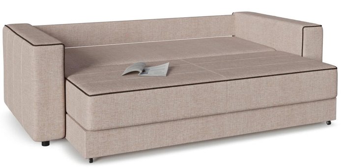 Диван-кровать прямой Принстон (Менли) 01 бежевого цвета - купить Прямые диваны по цене 34310.0