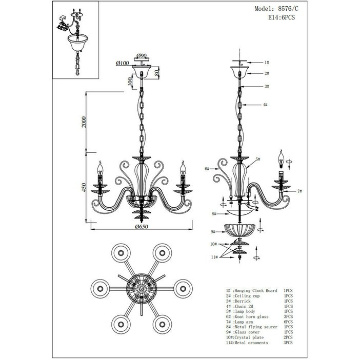 Люстра Newport 8570 Annabelle 8576/C chrome - лучшие Подвесные люстры в INMYROOM Люстра Newport 8570 Annabelle 8576/C chrome - лучшие Подвесные люстры в INMYROOM