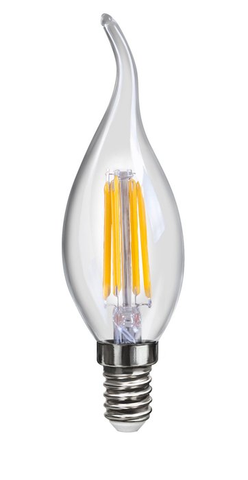 Лампа светодиодная Candel свеча на ветру прозрачная